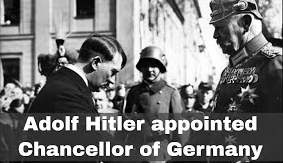 Hitler is elected Chancellor of Germany