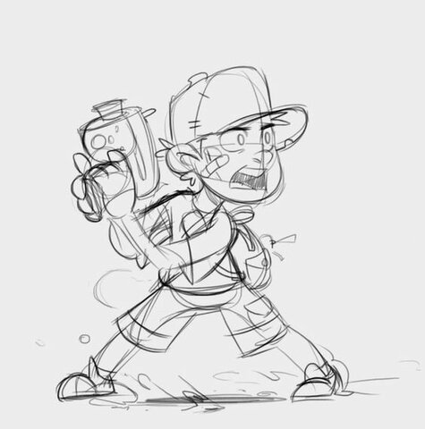 En esta obra tenía que luchar contra monstruos espaciales