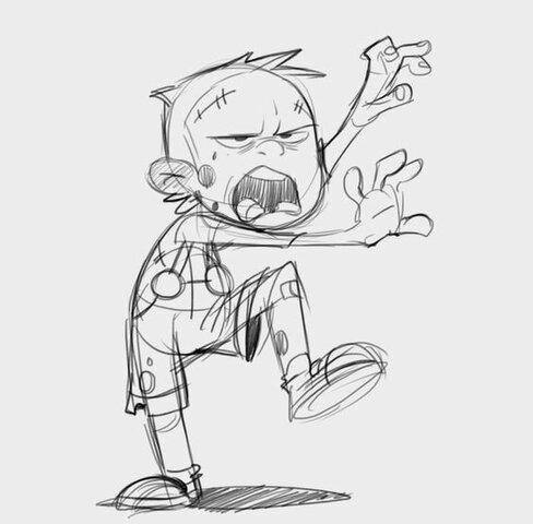 Y en esta fui un zombie