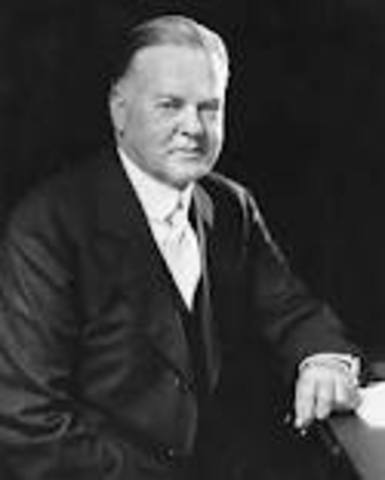 Herbert Hoover is elected president