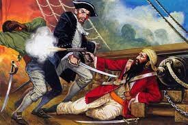 Blackbeard killed by Robert Maynard