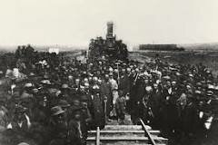 First Transcontinental Railroad is Completed