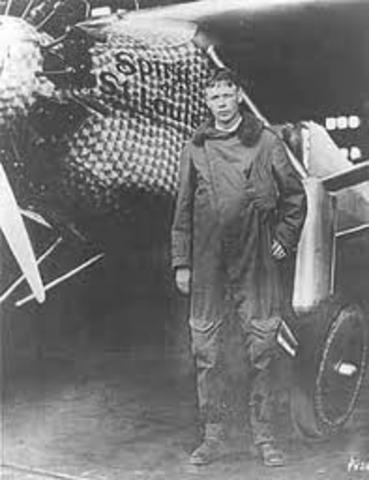 Charles Lindbergh Crosses The Atlantic