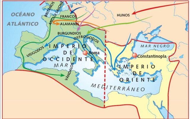 División del Imperio Romano