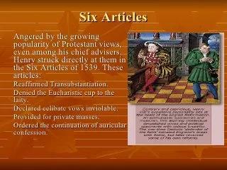 The Six Articles of Faith