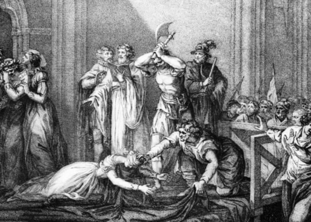 The execution of Mary Queen of Scots