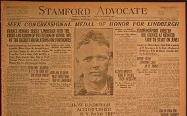 Charles Lindbergh Crosses the Atlantic