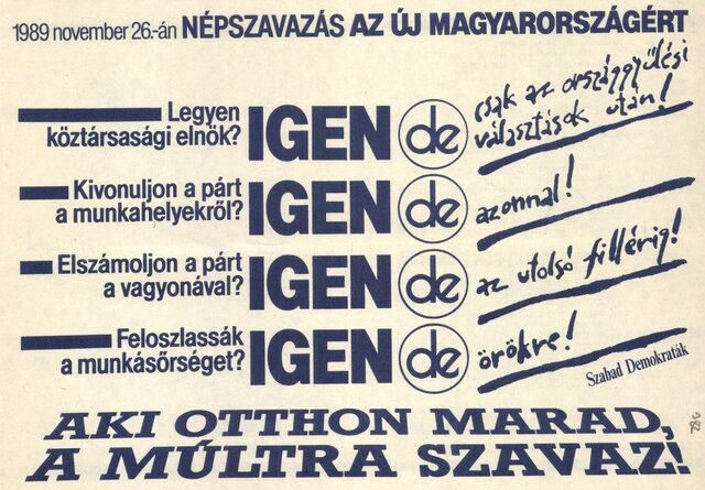 A "négyigenes" népszavazás
