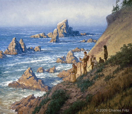 Lewis and Clark reach the Pacific Ocean