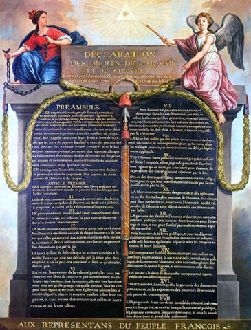 The Declaration of the Rights of Man and of the Citizen was published