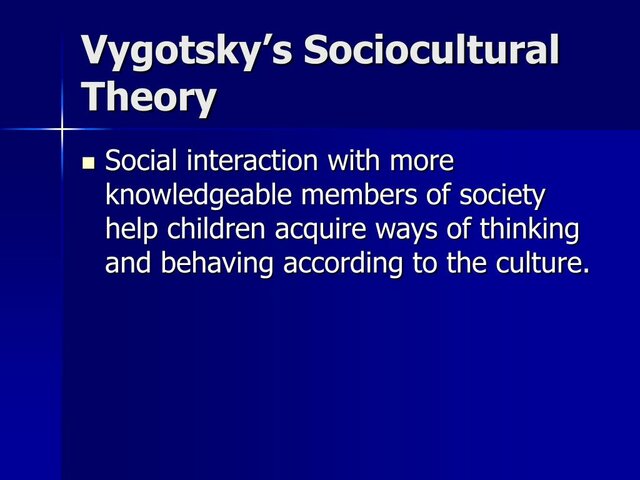 Sociocultural theory