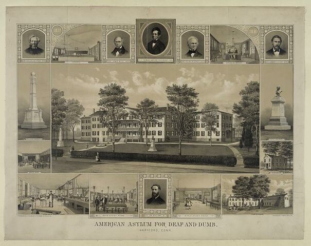 Establishment of the 'Connecticut Asylum for the Education and Instruction of the Deaf and Dumb'