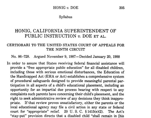 Honig v. Doe