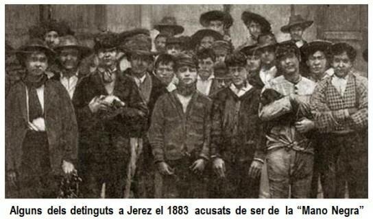 Anarquistes acusats d’estar darrere de la “Mano Negra” .