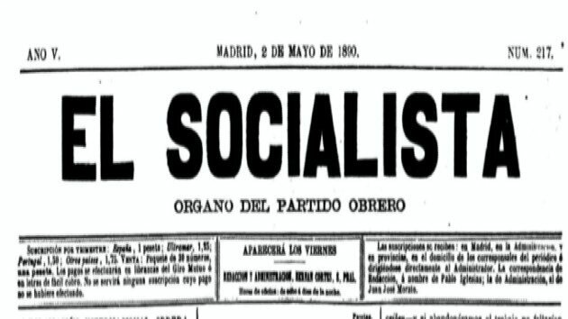 PSOE participa en la celebració del Primer de Maig.