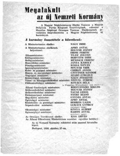 Négypárti koalíciós kormány megalakulása és a szovjet kivonulás