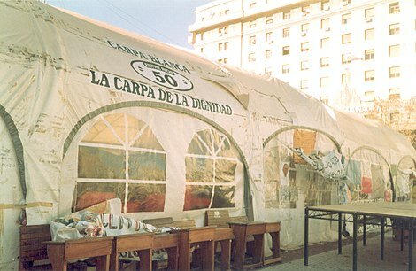 Comienzo de la Carpa Blanca (Menem)