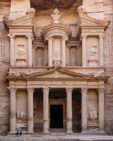 Petra, Jordan: Treasury and Great Temple
