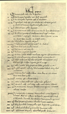 Dictatus Papae (The Dictates of the Pope)