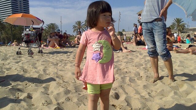 primera vegada vaig a platja