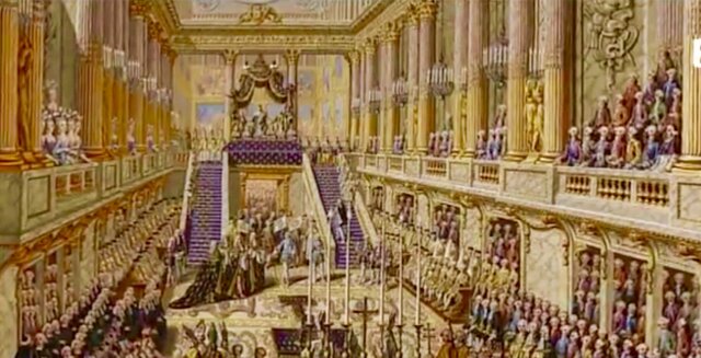 Louis XVI & Marie Antoinette assume the throne of France.