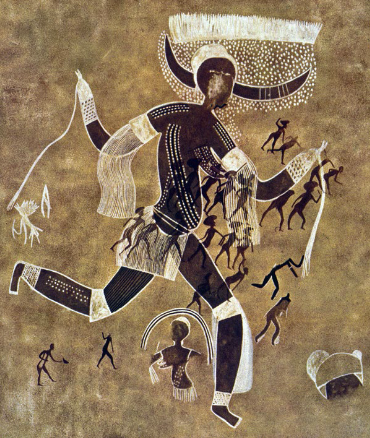 Running Horned Woman