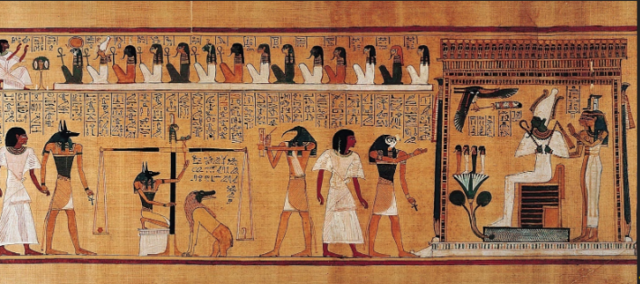 Last judgment of Hu-Nefer, from his tomb