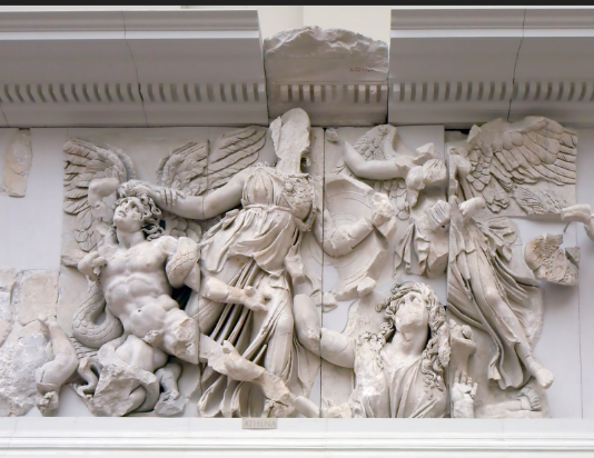 Frieze of Athena from the Great Altar of Zeus and Athena at Pergamon