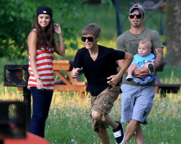 At the park in Justin's hometown (Stratford, Canada.)
