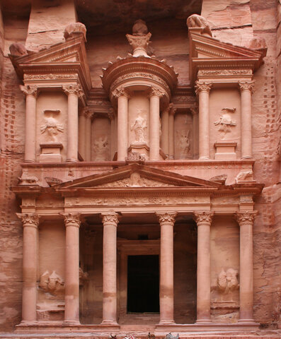 Petra, Jordan: Treasury and Great Temple