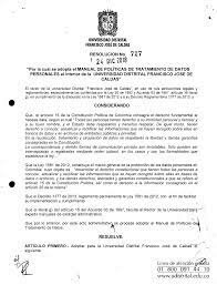 Resolución Dsitrital 800