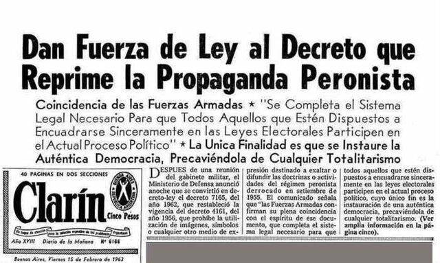 Disolución del Partido Peronista y del Partido Peronista Femenino (Decreto 4161)