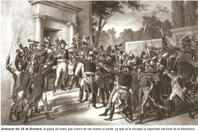Napoleón da el golpe de Estado del 18 de brumario y acaba con el Directorio. - Proclamación de la II República francesa