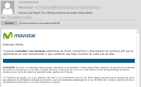Phishing vía correo electrónico