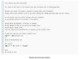 Ransomware: Ryuk