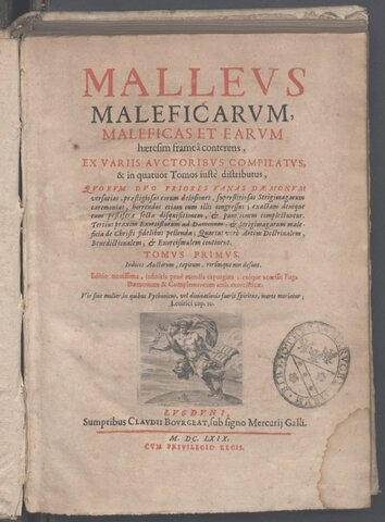 Malleus Maleficarum (1487)