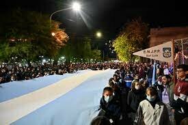 inicio de la procesion civica