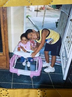 Estaba aprendiendo a caminar