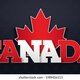 Canada word flag maple leaf 260nw 1989456113
