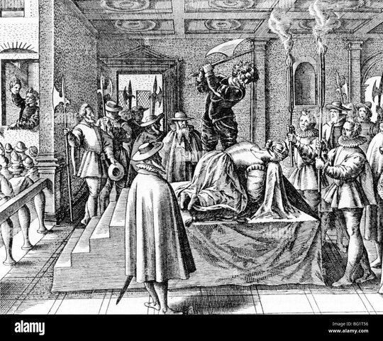 The execution of Mary Queen of Scots