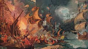 The defeat of the Spanish Armada