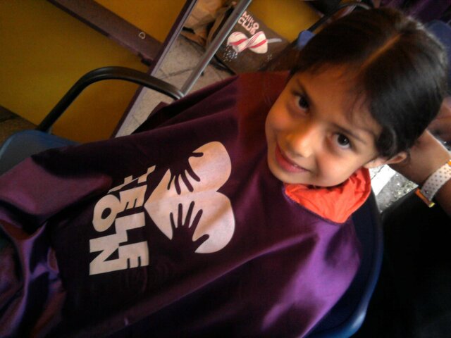 La primera vez que doné mi cabello.