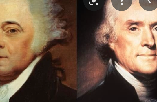 Thomas Jefferson and John Adams begin writing letters to eachother about thier ideas, memories, and hopes