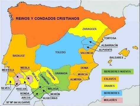 División de Al-Ándalus en taifas