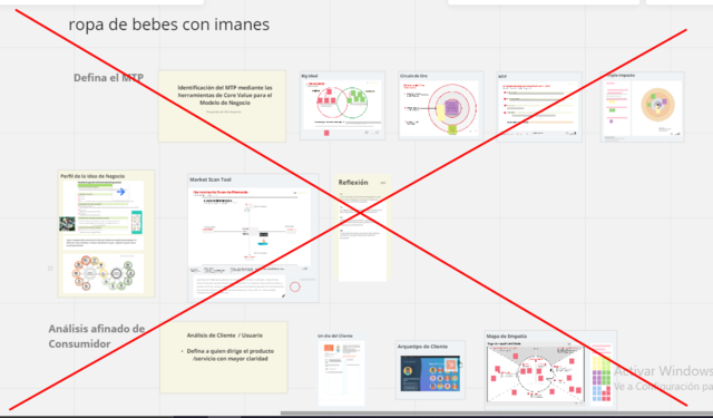 Se descartó la idea de la ropa de bebés