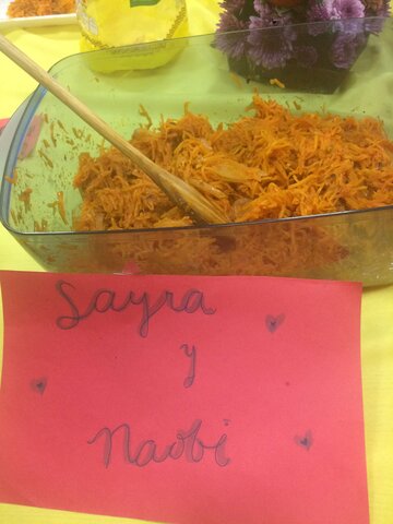 Mi mamá y yo aprendimos a cocinar comida vegetariana