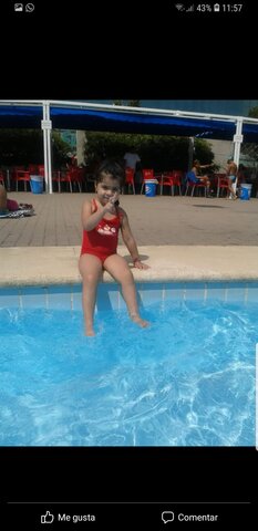 Primera vegada a la piscina