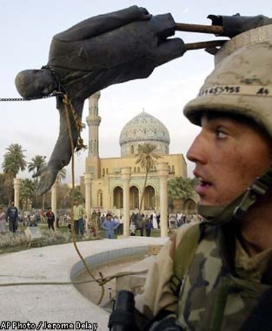 Baghdad Falls and the U.S. takes control