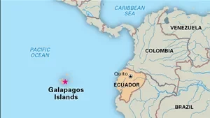Darwin visits Galapagos Islands