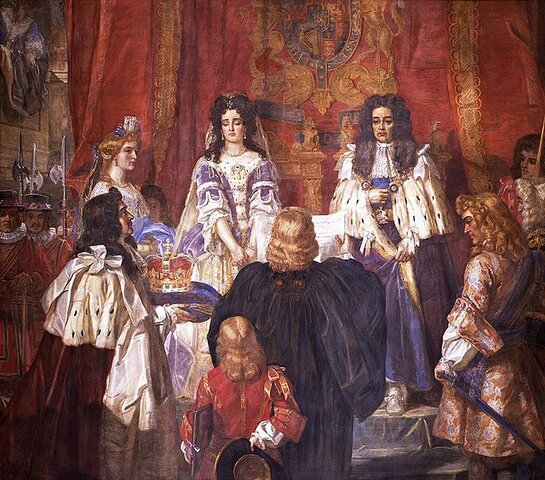 Abdication of James II and Crowning of William and Mary